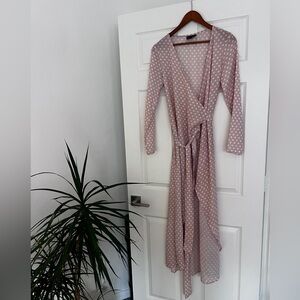 Summer beach wear robe polka dot